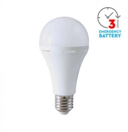 Lampadina LED E27 12W A80 bianco naturale con emergenza - SKU7794