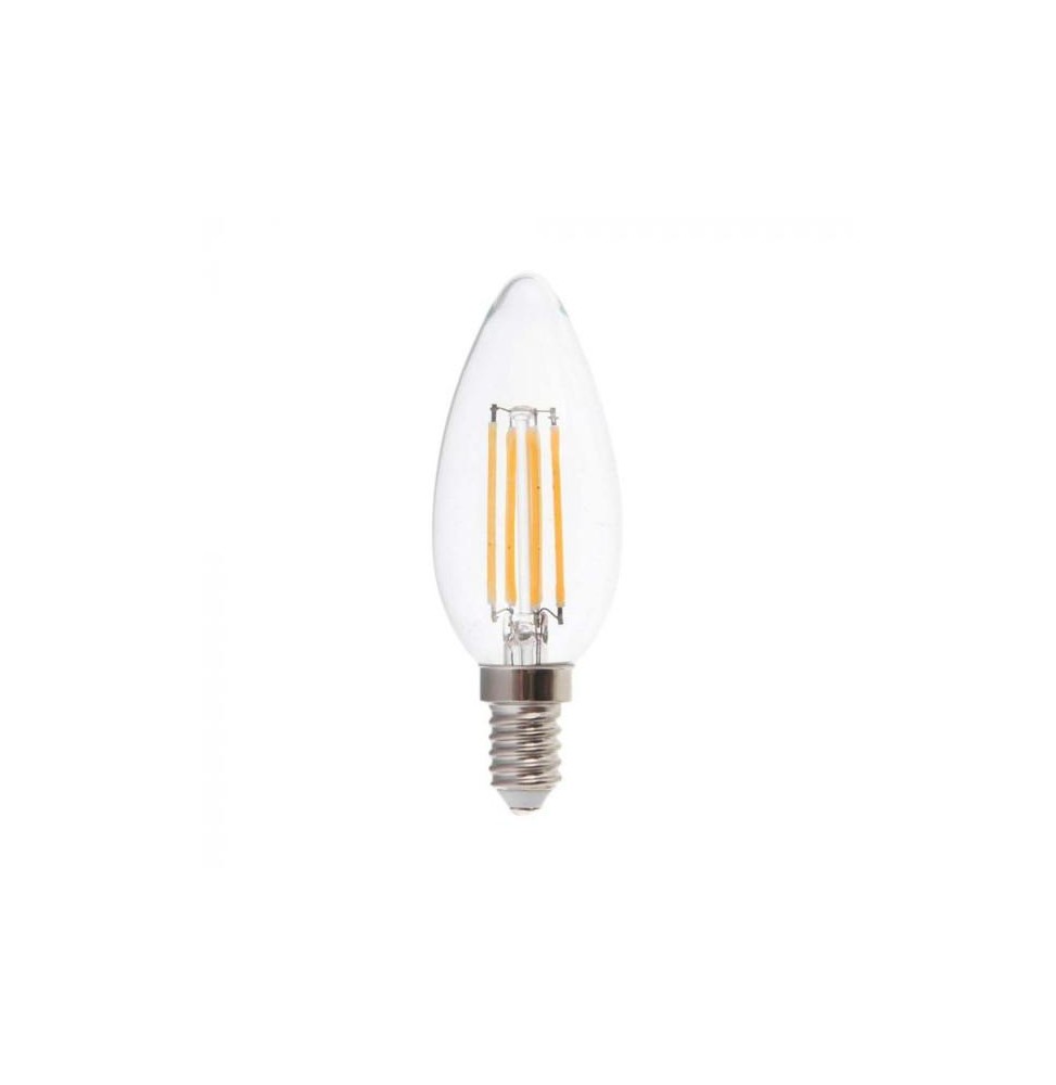 Lampadina LED E14 filamento 5.5W naturale a candela dimmerabile - SKU7807