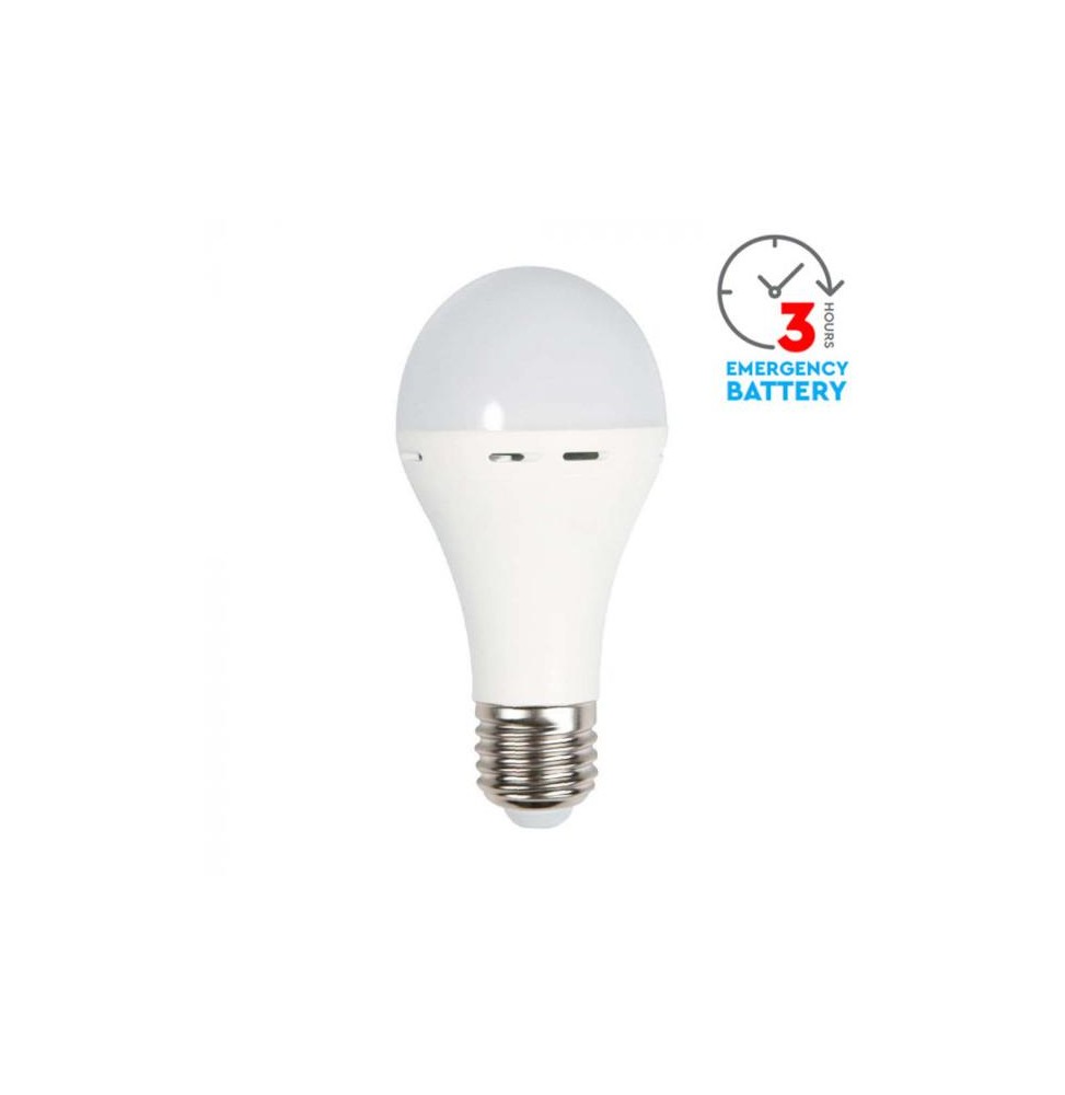 Lampadina LED E27 9W A70 bianco naturale con emergenza - SKU7010