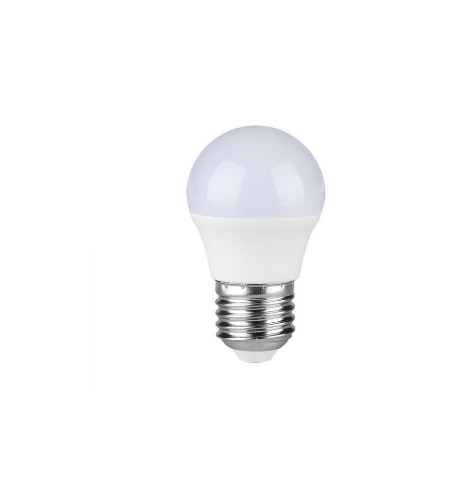 Lampadina con attacco E27 G45 potenza 6.5W bianco caldo con CHIP LED SAMSUNG - SKU21866