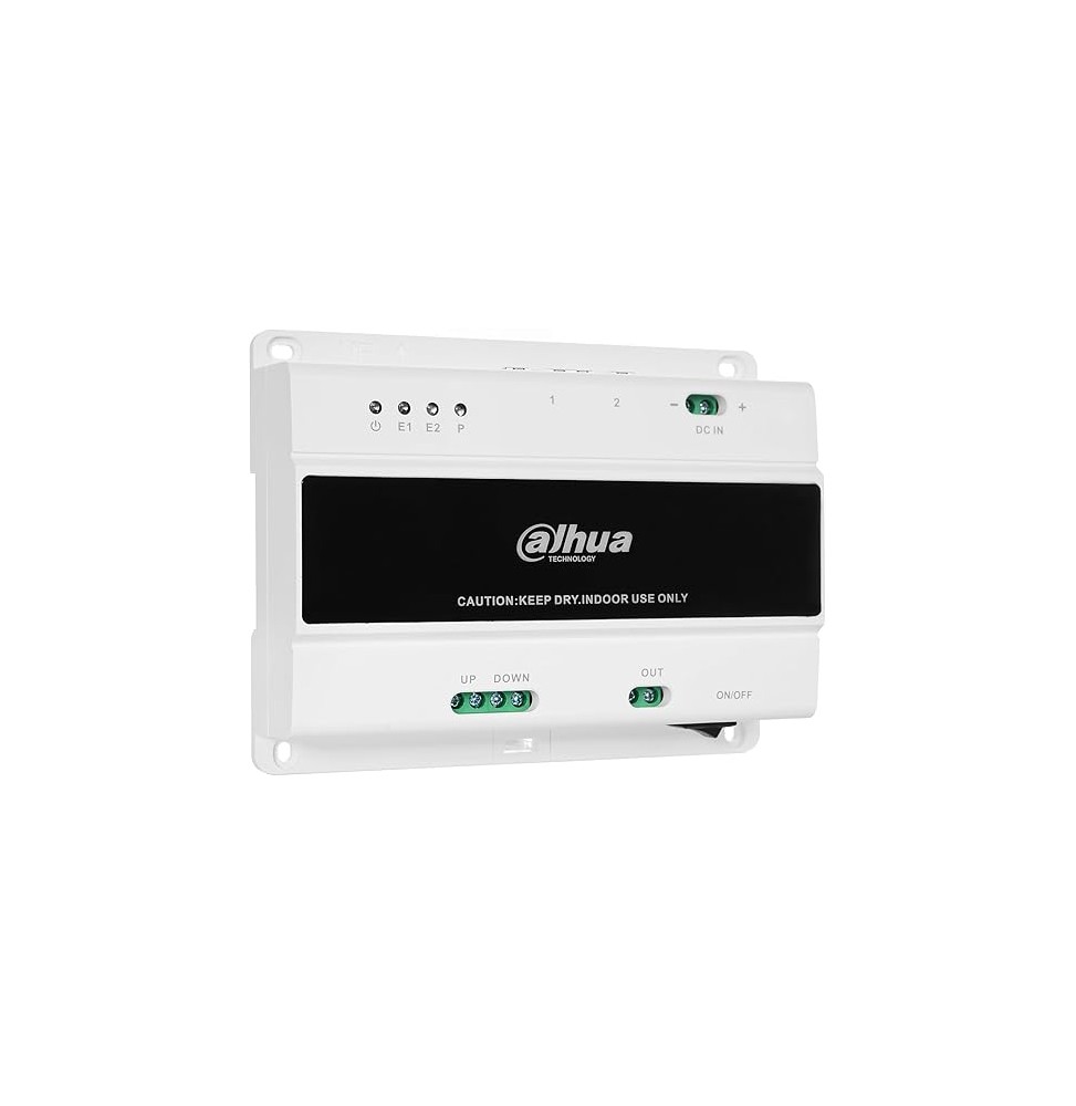 Switch bifilare per videocitofoni due fili Dahua VTNS2003B-2-A con alimentatore - M-0020033